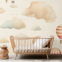 Aquarelle Sky Adventure Motif en couleur beige