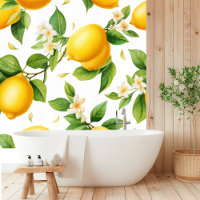 Aquarelle Tropical Lemons Motif sans fil