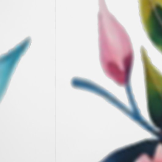 Papier Peint aquarelles de fleurs impressionnistes (Couture)