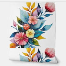 aquarelles de fleurs impressionnistes