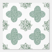 Papier peint arabesque floral vert (Recto)