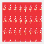 Papier Peint Arbre à griffes + Noël étoilé Rouge (Recto)