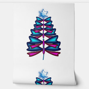 Papier Peint Arbre de Noël Dragonfly