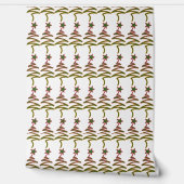 Papier Peint Arbre gribouillé + Étoile Noël Vacances (Déroulement)