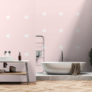 Papier Peint Arbres rose pâle