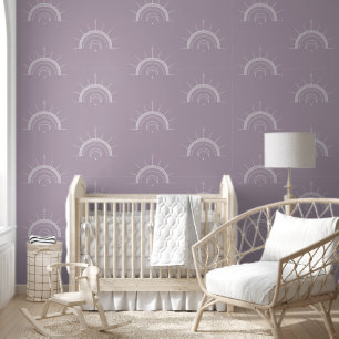 Papier Peint Arc céleste de la lune Solaire Lilac pourpre