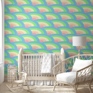 Papier Peint arc-en-ciel Waves délicieux