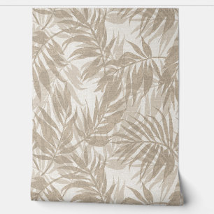 Papier Peint Areca Palms Hawaiian Tropical Vintage- Naturel