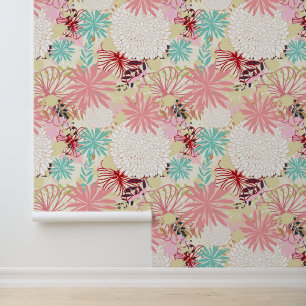 Papier Peint Arrière - plan floral 4