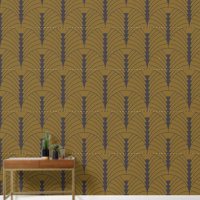 Art Déco Motif 03 - Déco Noir sur Déco Or
