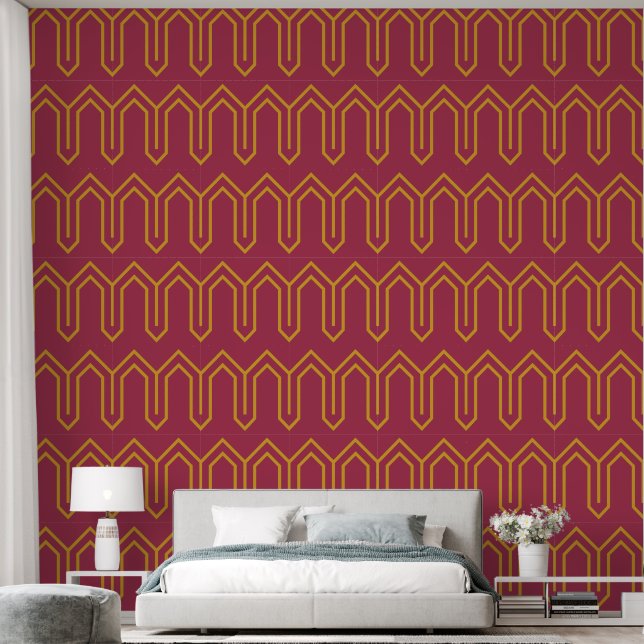Papier Peint Art Déco Motif 05 - Déco Gold 2 sur Raspberry Pin (Chambre à coucher)