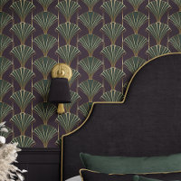 Art Déco Vert et Or Élégant