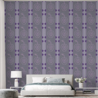 Papier Peint Art IA Lavender Dream rayures violettes