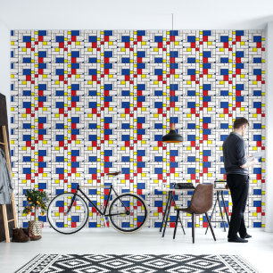 Papier Peint Art Moderne Géométrique Minimaliste De Stijl Mondr