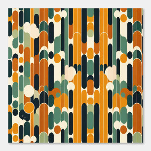 Papier Peint Art Motif Abstrait géométrique rétro