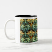 Papier peint Art Nouveau Mug à deux tons, 11 oz (Gauche)