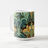 Papier peint Art Nouveau Mug classique, 15 oz (Devant gauche)