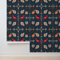 Art populaire indien Floral et Motif d'oiseaux