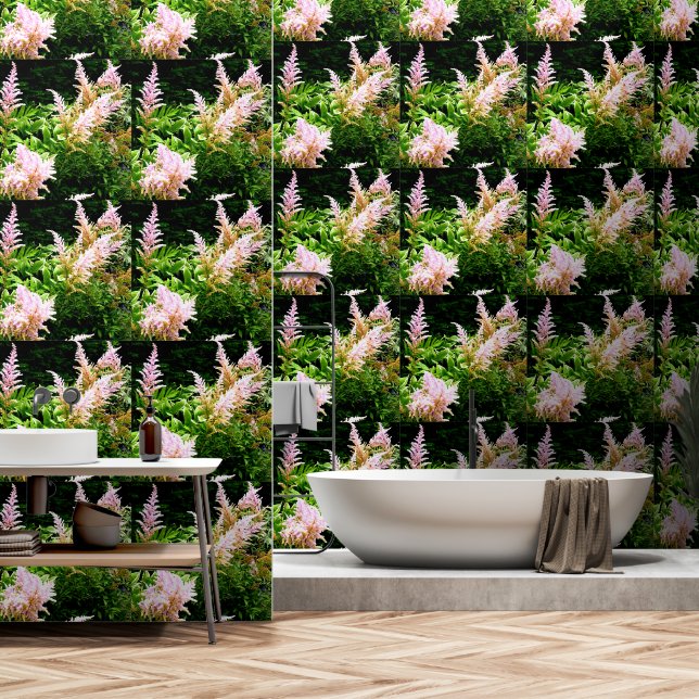 Papier Peint Astilbe (Salle de bain)