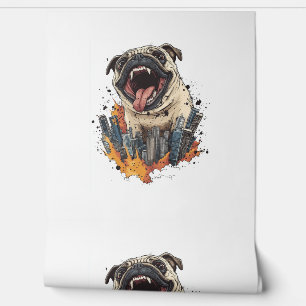Papier Peint Attaques de Pugzilla - Drôle Chien Monster