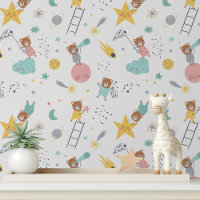 Atteindre Pour Les Étoiles Petit Ours Motif Enfant