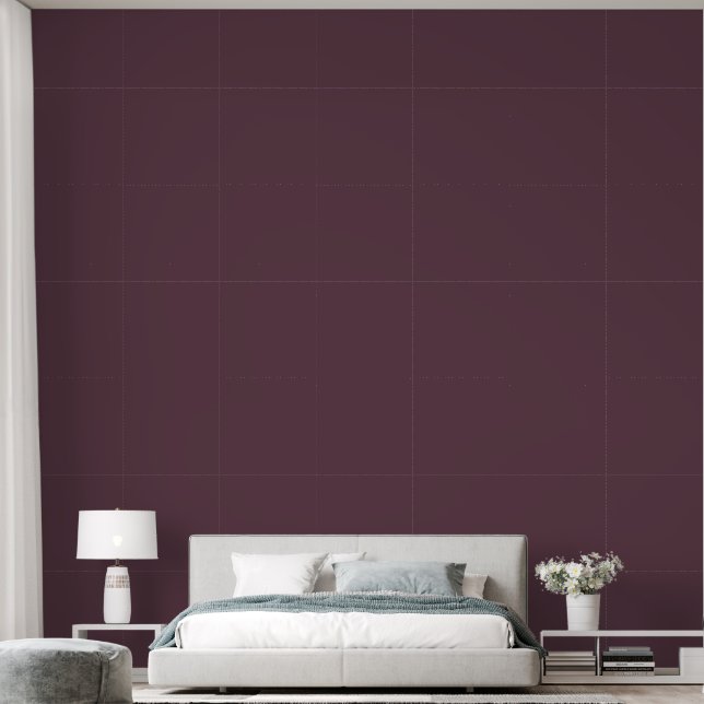 Papier Peint Aubergine riche (Chambre à coucher)