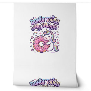 Papier Peint Autocollant idée cadeau magique Licorne Donut Touc