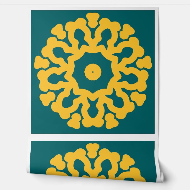 Papier peint avec bordure blanche, Un design dynam (Déroulement)