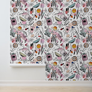 Papier peint avec une motif moderne.