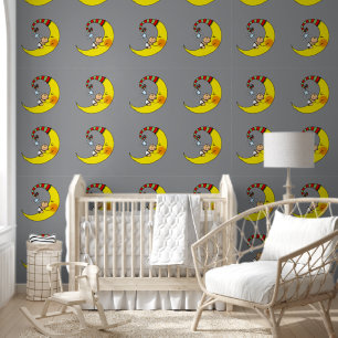 Papier Peint baby nursery bonne nuit lune