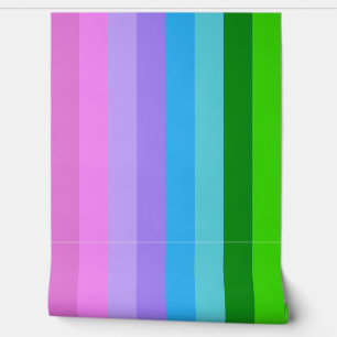 Papier Peint Bandes de couleurs de sirène