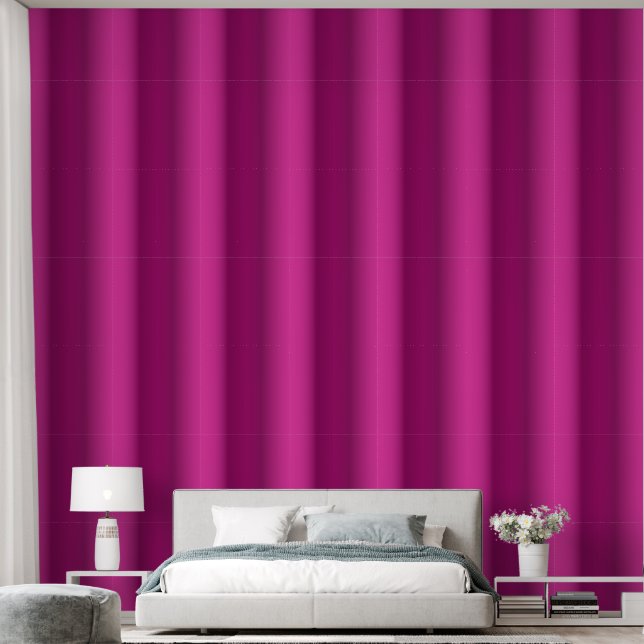 Papier Peint Bandes d'effet 3D rose moderne (Chambre à coucher)