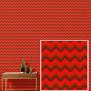Papier Peint Bandes géométriques rouges