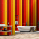 Papier Peint Bandes rétro rouge orange jaune<br><div class="desc">Bandes rétro de style été en rouge orange et jaune.</div>