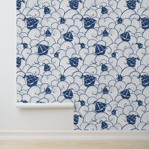 Papier Peint Bateaux À Voiles Sur Le Motif De Mer