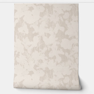 Papier Peint Bâton de peaux romantique beige Abstrait