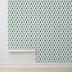 Papier Peint Bâton et écorce d'arbre de Noël vert festif
