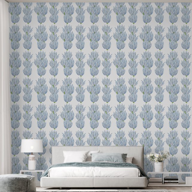 Papier Peint Bâtons de craie bleus sur un  (Chambre à coucher)