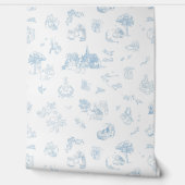 Papier Peint Beatrix Peter the Rabbit Toile Chinoiserie Blue (Déroulement)