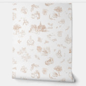 Papier Peint Beatrix Peter the Rabbit Toile Chinoiserie Brown (Déroulement)