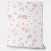Papier Peint Beatrix Peter the Rabbit Toile Chinoiserie Red (Déroulement)
