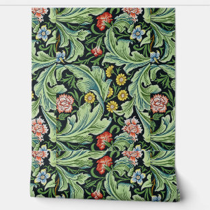 Papier Peint Beau motif Floral Vert Jaune Rouge Bleu