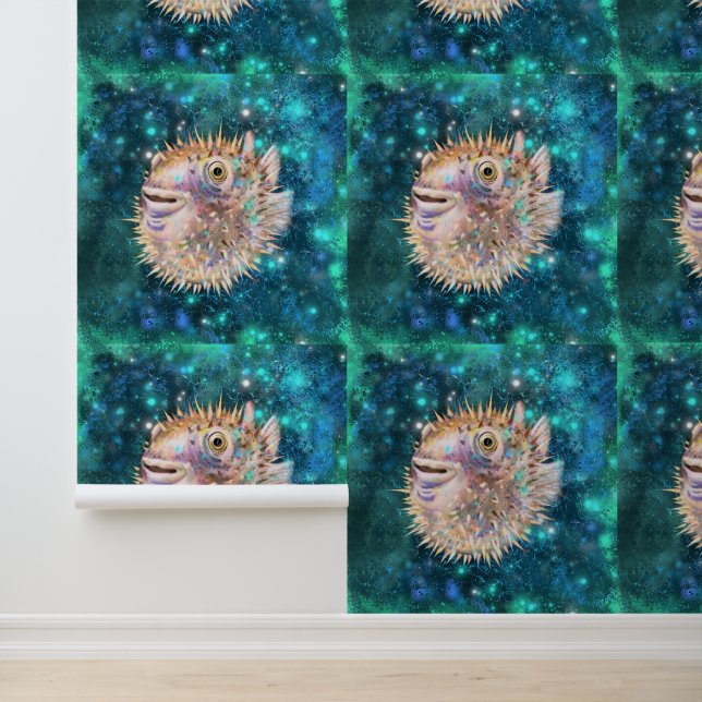 Papier Peint Beau Poisson Puffer (Application)