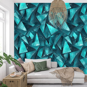 Papier Peint Beauté Ethérée Élégante du verre Turquoise