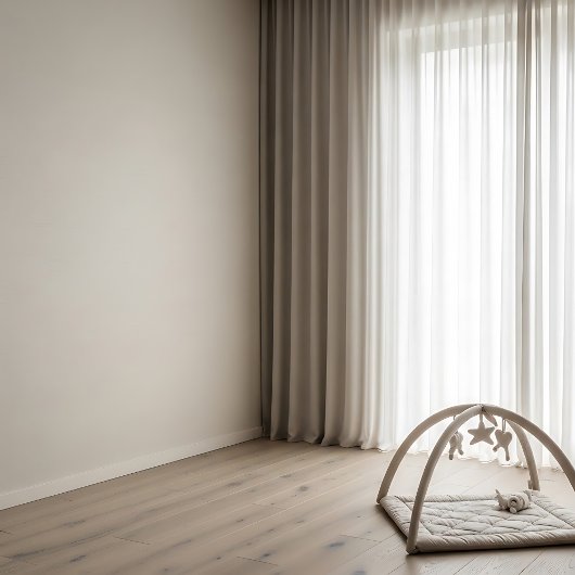 Papier peint bébé blanc chaud pour une nurserie ca
