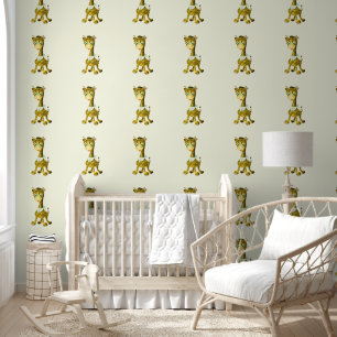 Papier Peint Bébé girafe mignon drôle