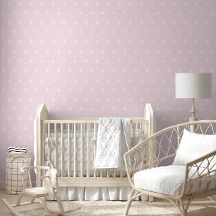 Papier Peint Bébé rose Étoiles Salle Enfants Nursery Home Décor