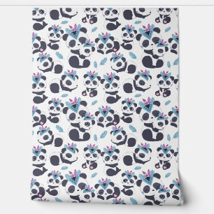 Papier Peint bébé unisex sauvage un carrelage motif Nursery