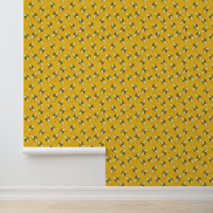Papier Peint Bees Honeypeb Honeybee Hive Bumble Bee Motif