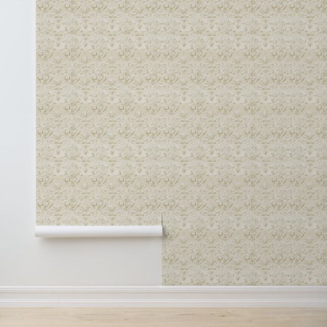 Papier peint beige classique (Application)